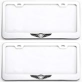 1pc Car 350Z License Plate Frame Cover Holder Porotector Black Stainless Steel