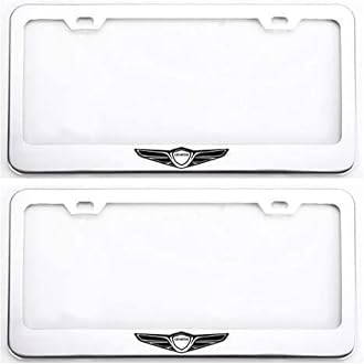 1pc Car 350Z License Plate Frame Cover Holder Porotector Black Stainless Steel