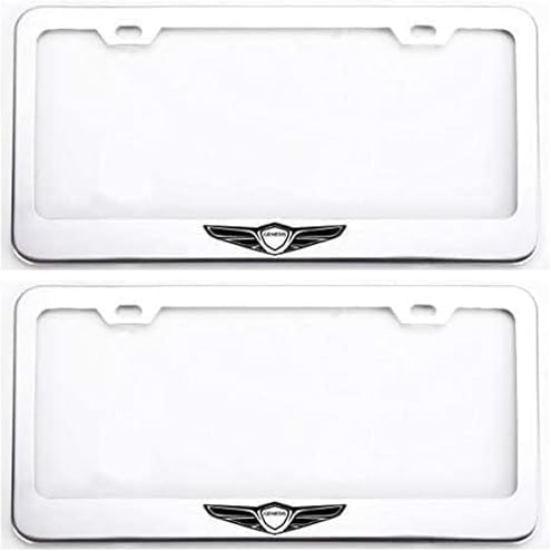 1pc Car 350Z License Plate Frame Cover Holder Porotector Black Stainless Steel