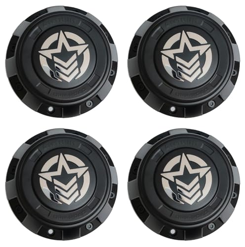 4Pcs Wheel Center Cap Hub Cover 1856L213H Matte Black Anthem Off-Road