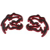 Set of 2 Custom Super Dinosaur Head Side Tailgate TRX Hell T-Rex Emblem Badges f
