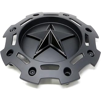 Wheel Center Cap KMC XD Series Rockstar Wheel Hub Cap 1001775 Matte Black 1PC