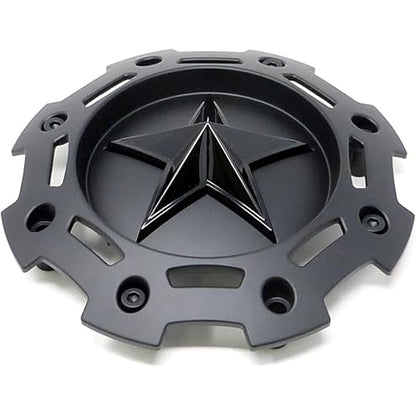 Wheel Center Cap KMC XD Series Rockstar Wheel Hub Cap 1001775 Matte Black 4PCS