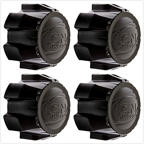 Tonet Matte Black ION Alloy Wheel Rim Center HUB Cap 171 174 179 6 Lug C101711MB 11531580F-2 C202202 (4)