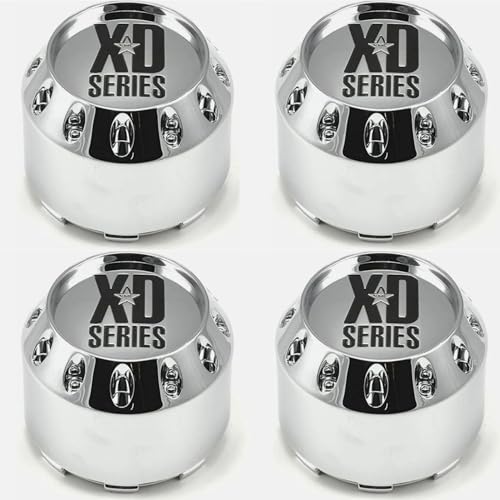 4Pcs Wheel Center Cap ForXD Series Chrome Snap in Wheel Hub Cap 464K98 LG1405-22 Silver