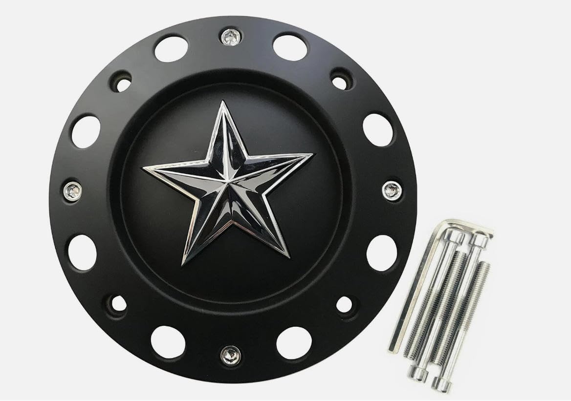 Matte Black Rockstar Wheel Center Cap 1000775 XD Series Wheel Center Cap XD775 1PC