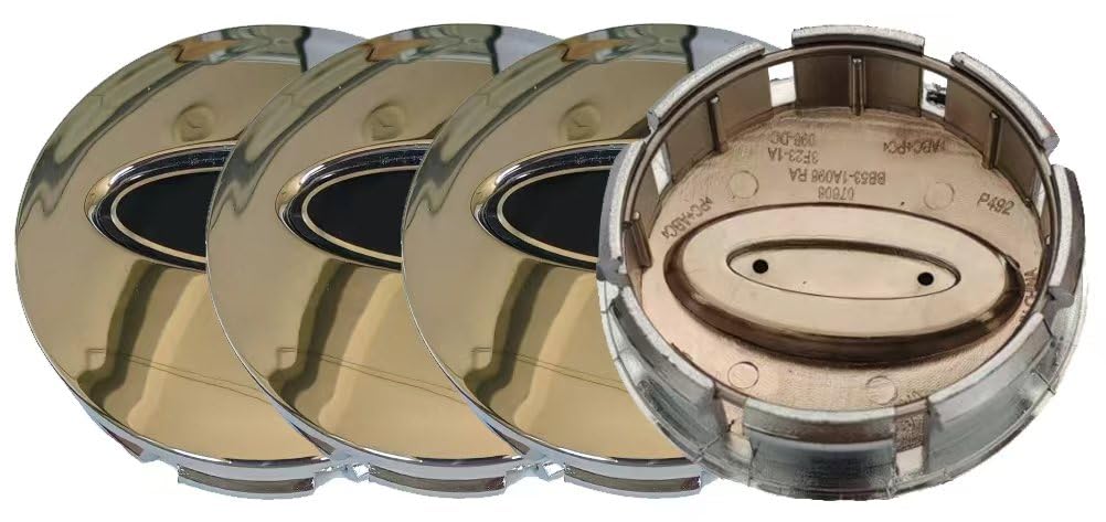 4PC Chrome Wheel Center Cap Explorer Edge Flex Hub Cap 6L24-1A096-AA BB53-1A096-RA,63mm F065-S
