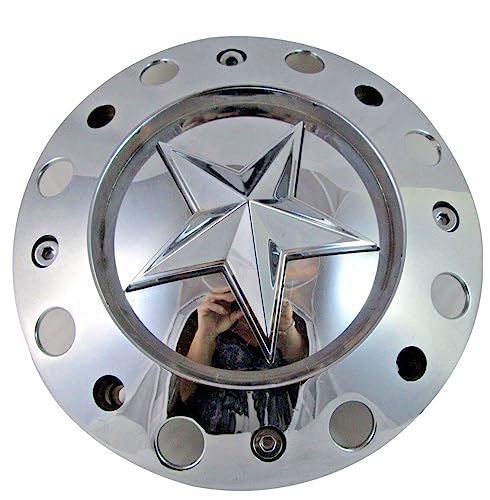 Wheel Center Cap KMC XD Series Rockstar Wheel Hub Cap 1001775 Chrome Silver 1PC