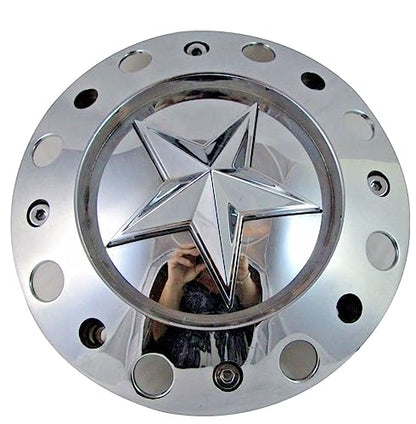 Wheel Center Cap KMC XD Series Rockstar Wheel Hub Cap 1001775 Chrome Silver 1PC