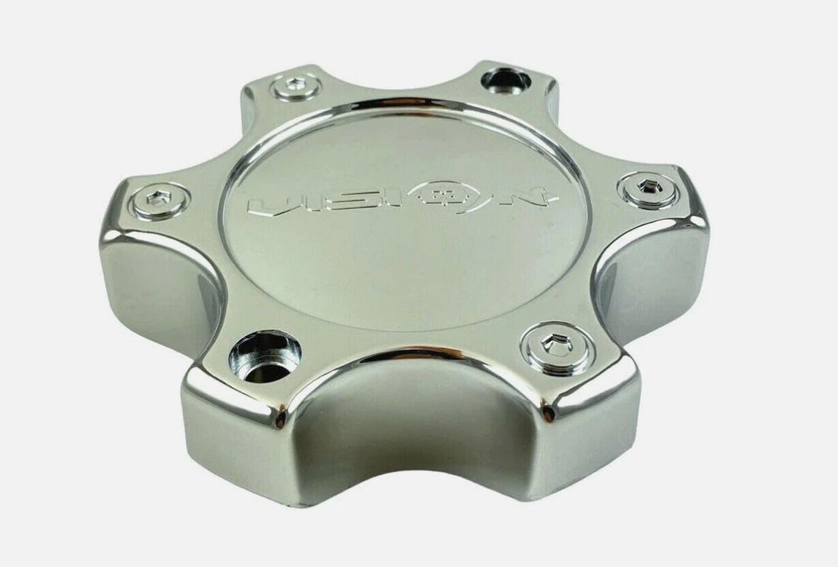C375-6C Chrome Wheel Center Cap 4Pcs