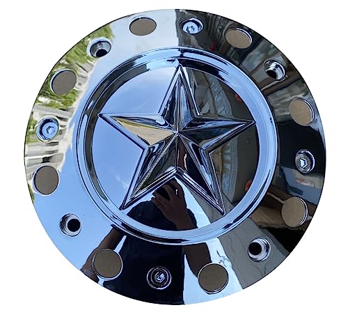 Wheel Center Cap KMC XD Series Rockstar Wheel Hub Cap 1000775 Chrome Silver 1PC