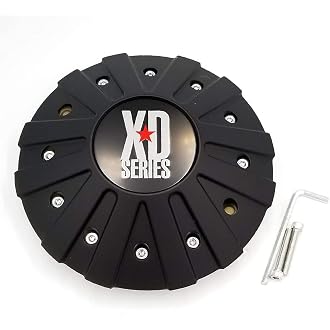 Wheel Center Cap KMC XD Series Rockstar Wheel Hub Cap 775L239C Dually Chrome Sil
