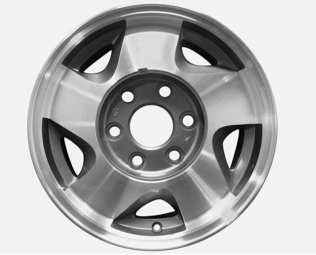 Brushed Wheel Center Cap Hub Cap for Chevy GMC 16" Alloy 6 Lug Suburban 1500 Truck Cover 9593197 15650047 4pcs