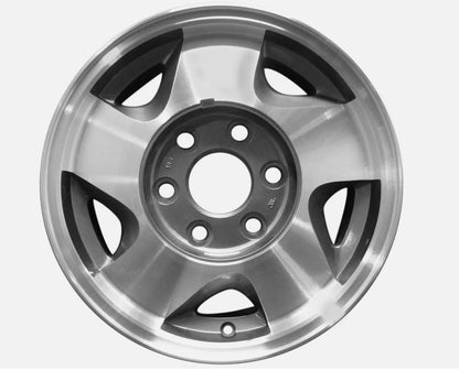 Brushed Wheel Center Cap Hub Cap for Chevy GMC 16" Alloy 6 Lug Suburban 1500 Truck Cover 9593197 15650047 4pcs
