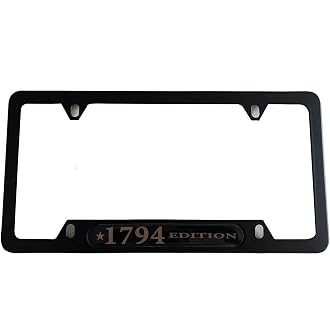 1pc Car 350Z License Plate Frame Cover Holder Porotector Black Stainless Steel
