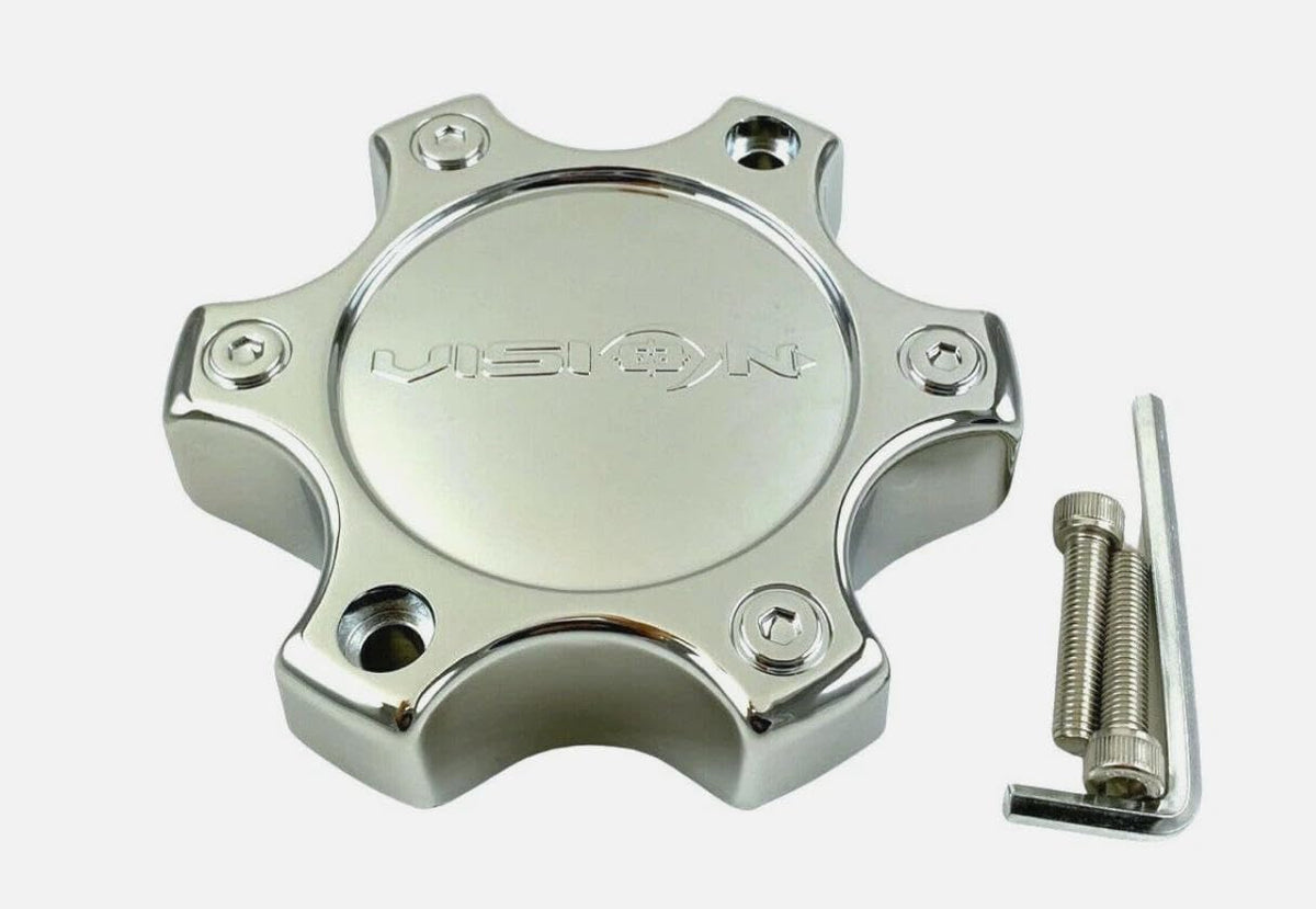 C375-6C Chrome Wheel Center Cap Vision 375-6C LG0808-36 Hub Cap 1Pc