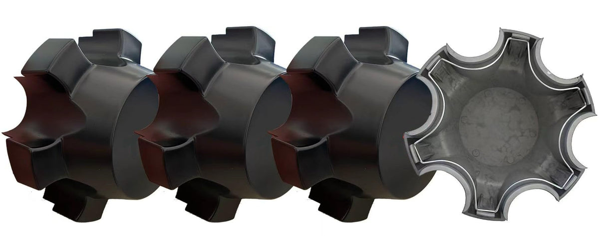 4PC Matte Black Wheel Center Cap for FJ Cruiser 2007-2014 Hub Cap #PTR2035081 (Red T-R-D)