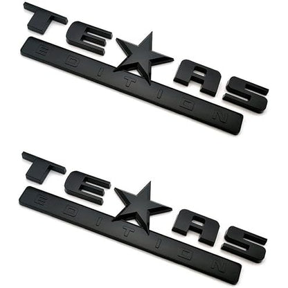 Set of 3 Texas Edition Side Tailgate Badge Emblem NamePlate for GMC Sierra Chevy