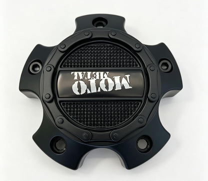 Metal Wheel Center Cap, 1079L121SMOM-5H-SB Matte Black 1PC
