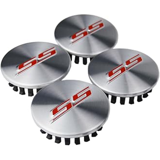 4pcs Racing Flag Camaro 2016-2018 Hub Cap Set (18" or 19") Black Brushed Stainle