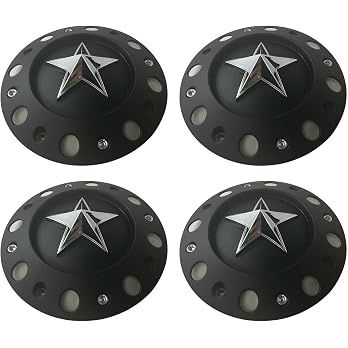 Wheel Center Cap KMC XD Series Rockstar Wheel Hub Cap 775L239B Dually Matte Blac