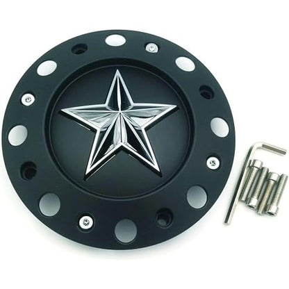 Wheel Center Cap KMC XD Series Rockstar Wheel Hub Cap 1001775 Matte Black 4PCS