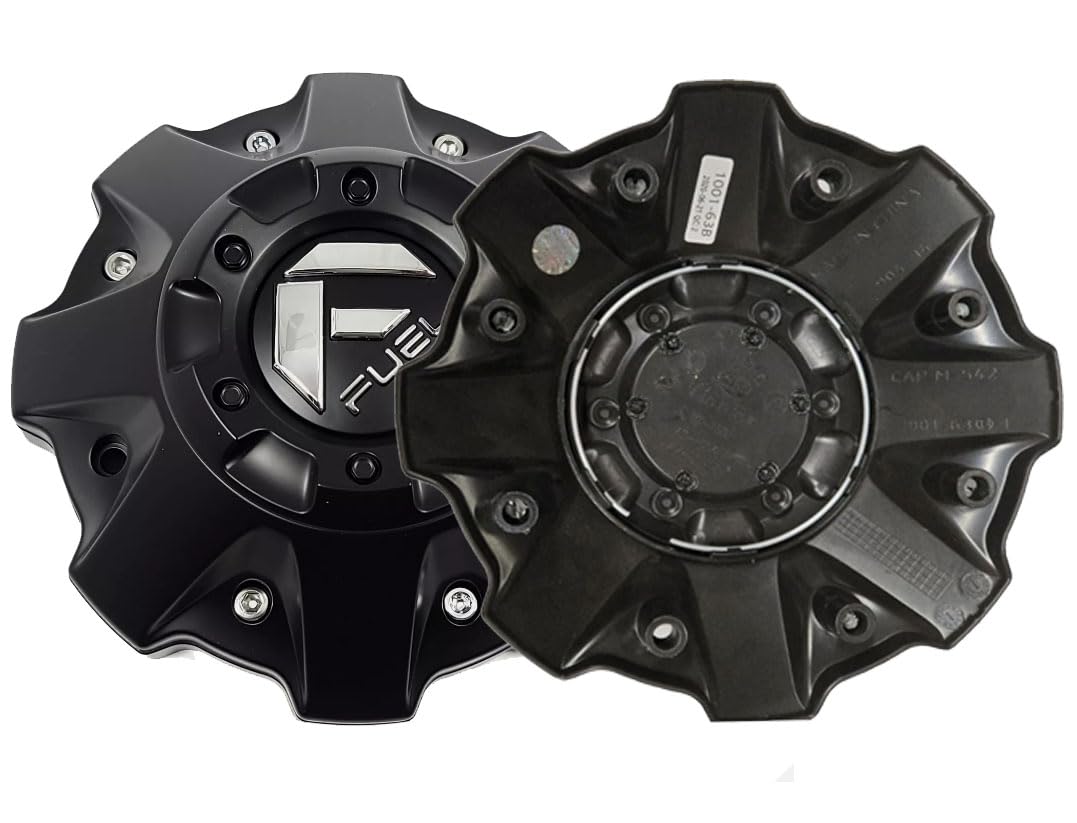 Matte Black Wheel Center Cap for Fuel 1001-63-B Cap M-447 Five and Six Lugs 1pc