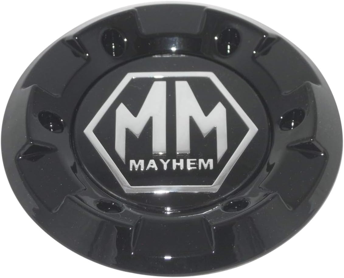 Mayhem Wheel Gloss Shiny Black Center Section Cap, C-231-2, Wheel Cap, ABS, Black