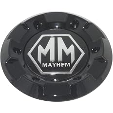 Mayhem Wheels Black Center Cap with 2 mounting Screws Bolt C108040B01 81222090F-