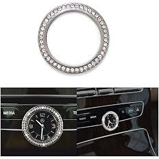 C300 Trunk Side Badge Silver Bling Letter Emblem Crystal for Mercedes Benz Ice O