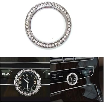 C300 Trunk Side Badge Silver Bling Letter Emblem Crystal for Mercedes Benz Ice O