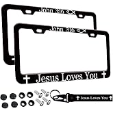 2pcs Car Palm Tree Tropical Life is Good at Beach License Plate Frame Cover Hold