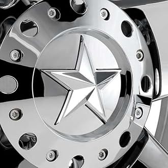 Wheel Center Cap KMC XD Series Rockstar Wheel Hub Cap 1000775 Chrome Silver 1PC