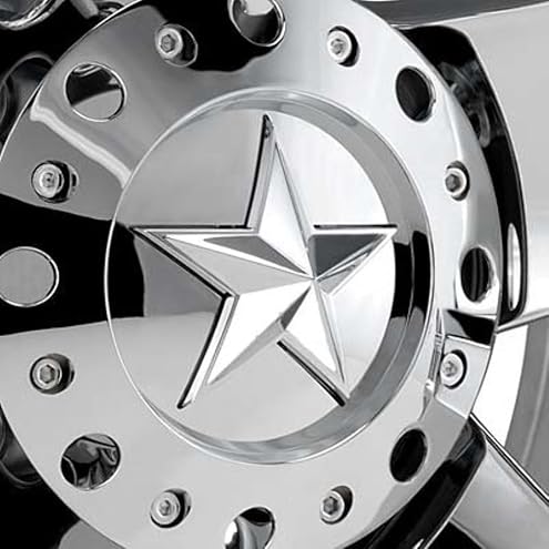 Wheel Center Cap KMC XD Series Rockstar Wheel Hub Cap 775L239C Dually Chrome Sil