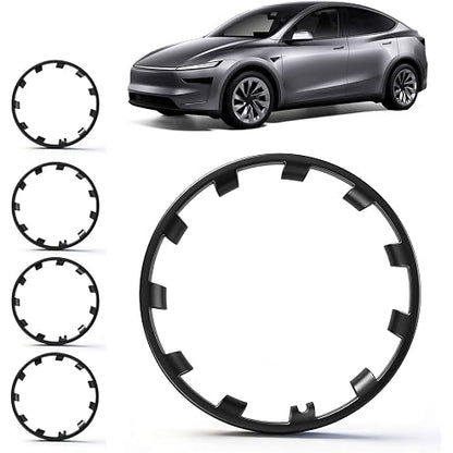 4PCS Black Wheel Center Cap Hub Cap Cover for Tesla CyberTruck