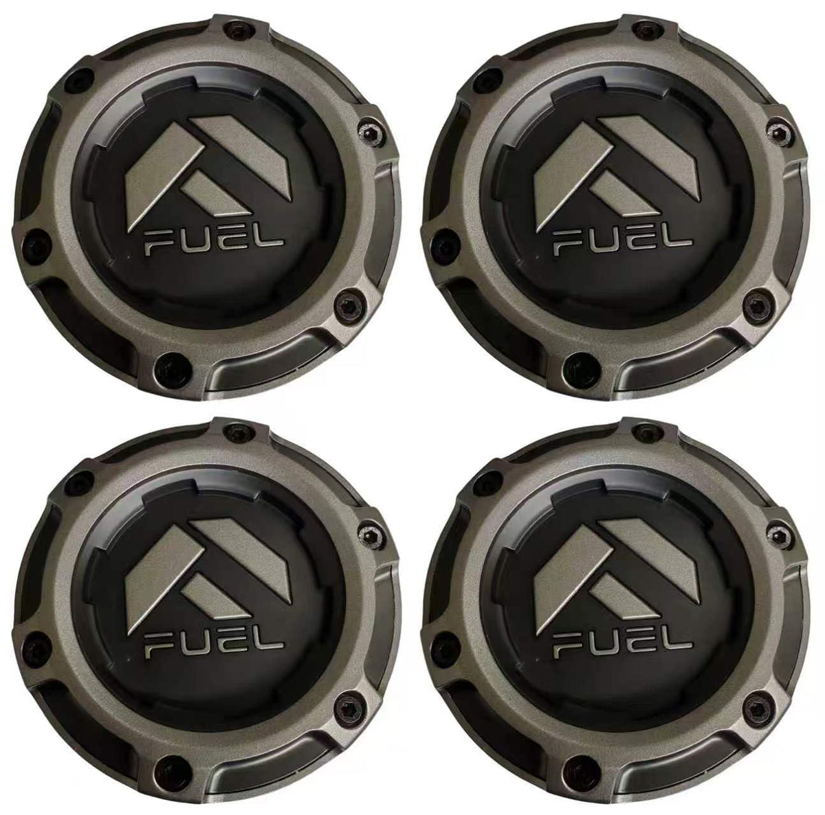 4pc Wheel Center Cap Fuel 1004-70 Off-Road Bronze Logo 1004-69ZD Hub Cap