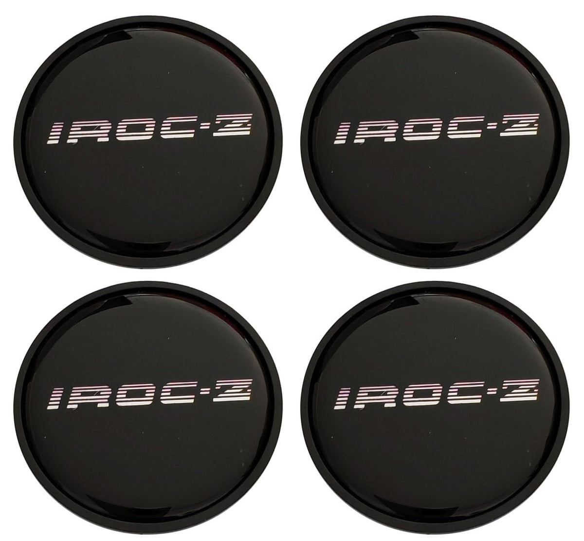 Black IROC-Z Wheel Center Cap Hub Cover for Fits 85-87 Camaro IROCZ Z28 Logo 16" Wheel 4PCS