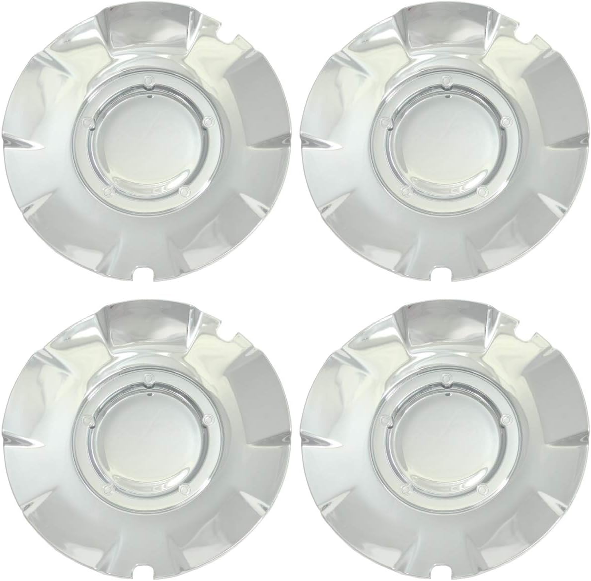 Set of 4 New 20 inch Chrome Wheel Hub Center Caps Replacement for 2004-2007 Chevrolet Silverado SS Chevy Super Sport