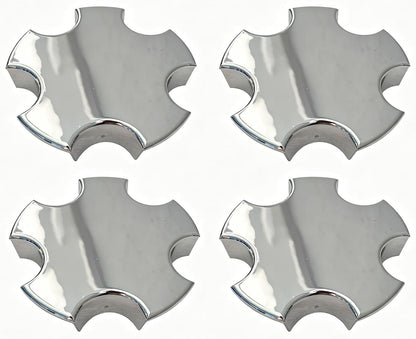 Chrome Wheel Center Hub Cap, Star Shape, CAP5392-C 4PC