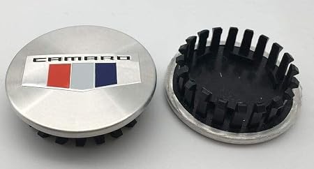 4pcs Racing Flag Camaro 2016-2018 Hub Cap Set (18" or 19") Black Brushed Stainle
