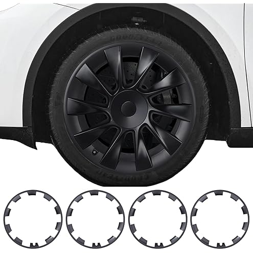 4PCS Wheel Center Cap Hub Cap Cover 1188233-00-A for Model Y 20in Wheels Wheels 