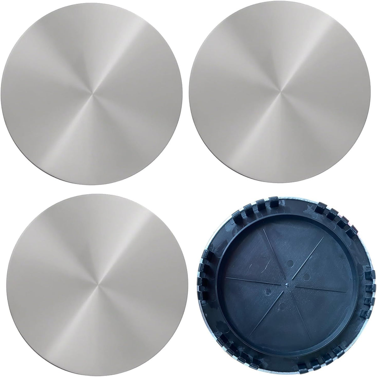 Brushed Wheel Center Cap Hub Cap for Chevy GMC 16" Alloy 6 Lug Suburban 1500 Truck Cover 9593197 15650047 4pcs