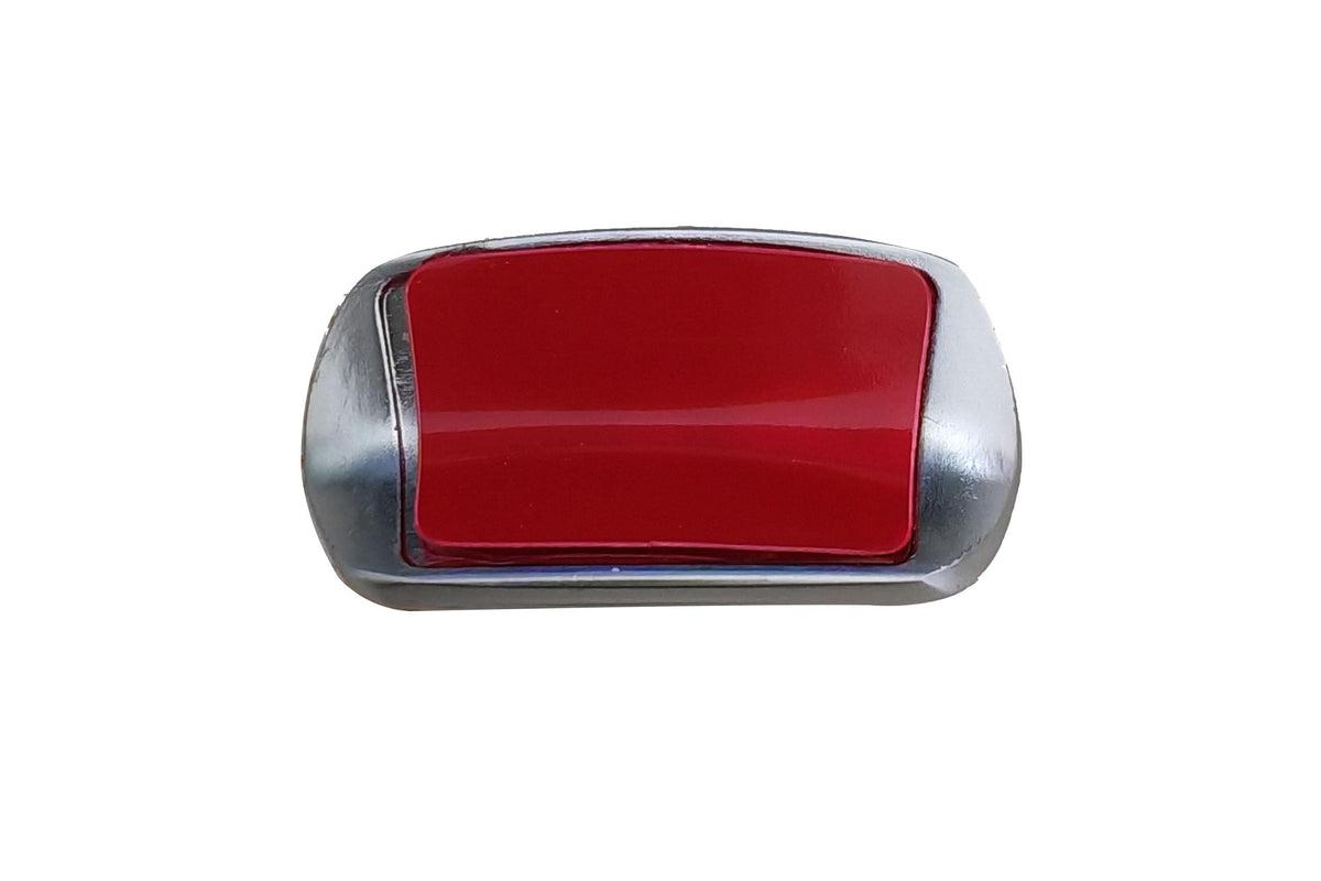 Interior R Emblem Badge Red Line Automobile Decor Metal