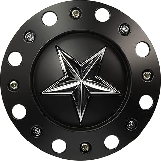Wheel Center Cap KMC XD Series Rockstar Wheel Hub Cap 1000775 Matte Black 1PC
