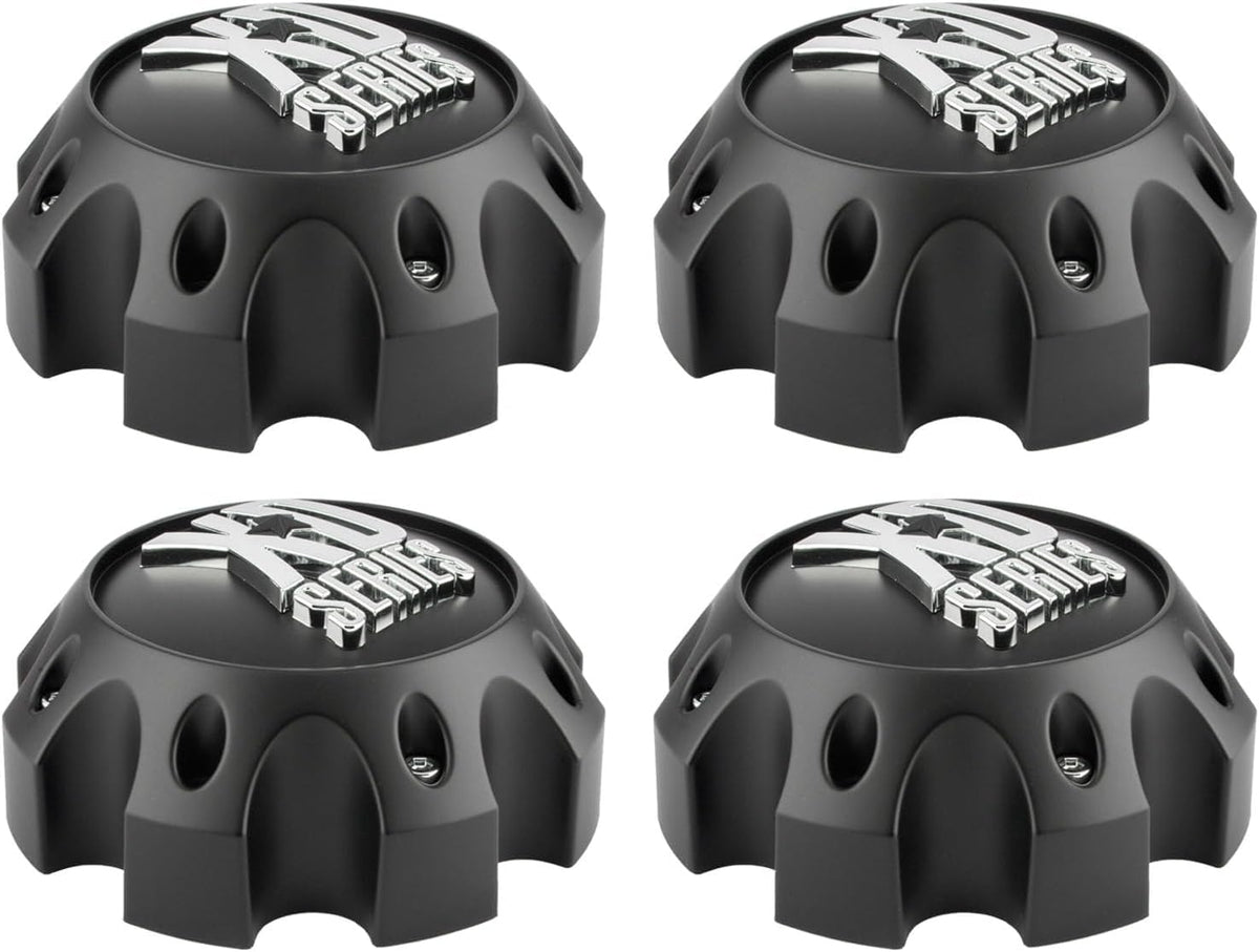 Matte Black XD Series Wheel Center Cap Hub Cover #1079L170 MB 4pcs