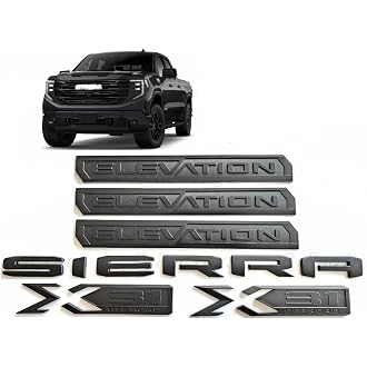 Set of 3 Texas Edition Side Tailgate Badge Emblem NamePlate for GMC Sierra Chevy