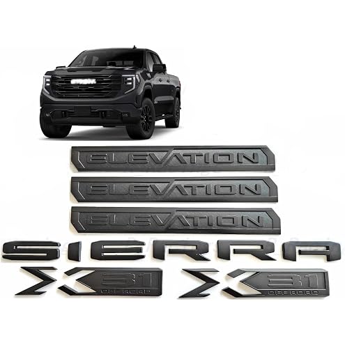 Set of 3 Texas Edition Side Tailgate Badge Emblem NamePlate for GMC Sierra Chevy