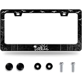 2pcs Car Palm Tree Tropical Life is Good at Beach License Plate Frame Cover Hold
