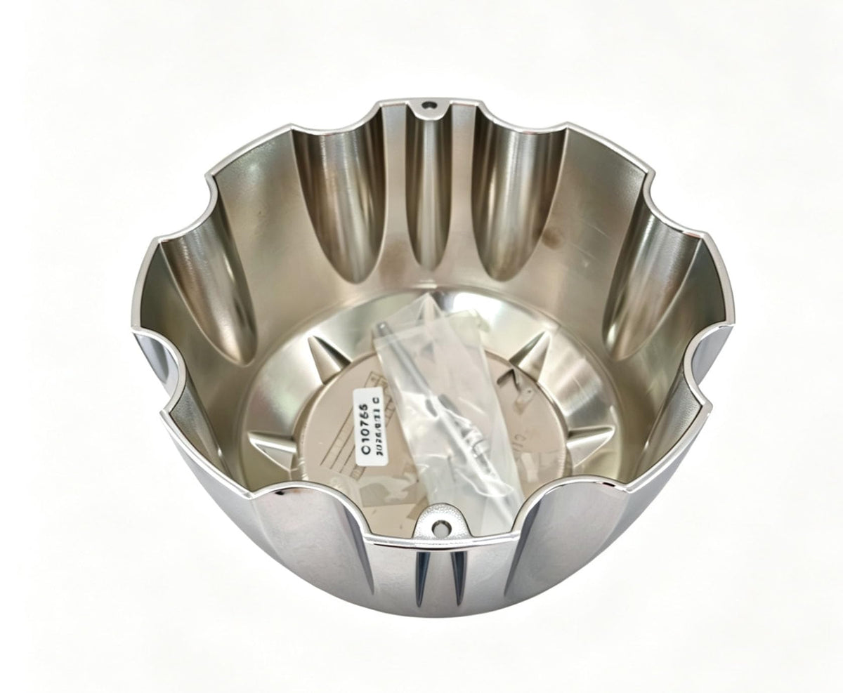 C10755 Chrome Wheel Center Cap Hulk Mazzi C10755-CAP LG1611-01 WG-755, 4Pcs
