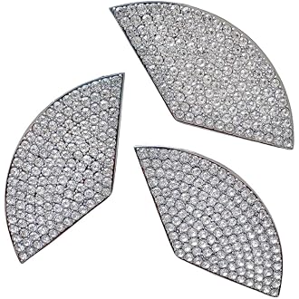 C300 Trunk Side Badge Silver Bling Letter Emblem Crystal for Mercedes Benz Ice O